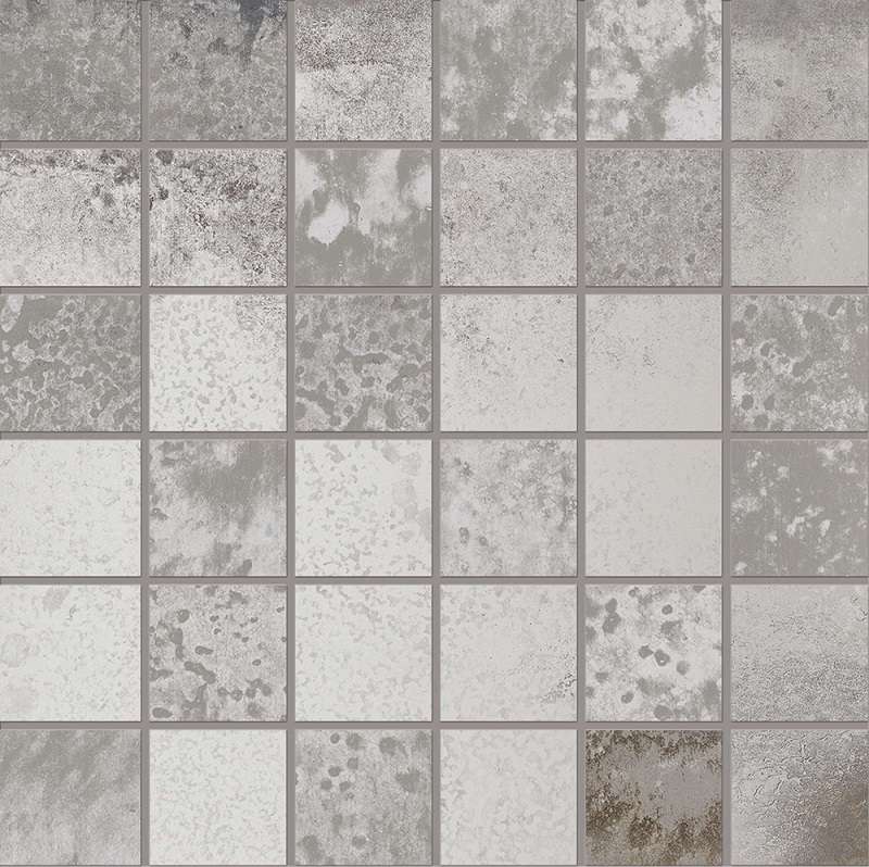 Мозаика Viva Narciso Mosaico Argento Lappato Matt EGVR, цвет серый, поверхность матовая лаппатированная, квадрат, 300x300