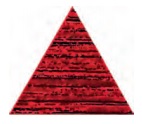 Декоративные элементы Petracers Triangolo L'Arte Rosso, цвет красный, поверхность глянцевая, квадрат, 170x170