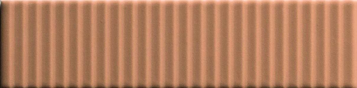 Керамическая плитка 41zero42 Biscuit Strip Terra 4100603, цвет терракотовый, поверхность 3d (объёмная), матовая, прямоугольник, 50x200
