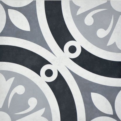 Декоративные элементы Heralgi Tempo Epic Grey, цвет серый, поверхность матовая, квадрат, 200x200