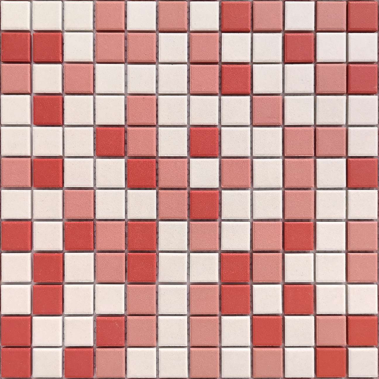 Мозаика Caramelle Mosaic L Universo Venere 23x23, цвет белый розовый, поверхность матовая противоскользящая, квадрат, 300x300
