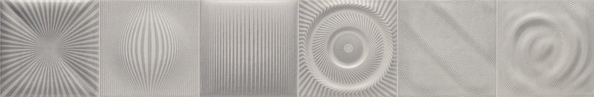 Бордюры Cristacer Victoria Decor Gris, цвет серый, поверхность матовая, прямоугольник, 124x750