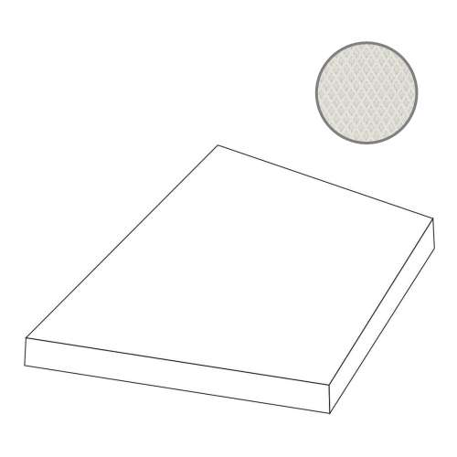 Спецэлементы Mutina Rombini Racc.Losange Tr Small White Borrac01, цвет белый, поверхность матовая, прямоугольник, 35x48