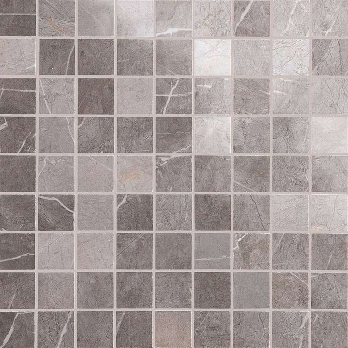 Мозаика Marazzi Italy Evolutionmarble Mosaico Grey MH44, цвет серый, поверхность матовая, квадрат, 300x300