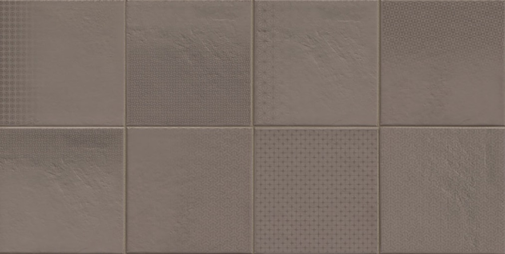 Декоративные элементы Cir Mat C Dec Mud 1055441, цвет коричневый, поверхность матовая, квадрат, 400x400