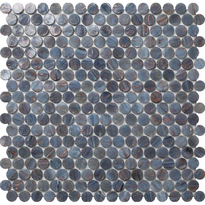 Мозаика Alma Mosaic Glamour APN-03, цвет синий, поверхность глянцевая, квадрат, 310x310
