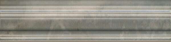 Бордюры Kerama Marazzi Стеллине Багет Серый BLB044, цвет серый, поверхность глянцевая, прямоугольник, 50x200
