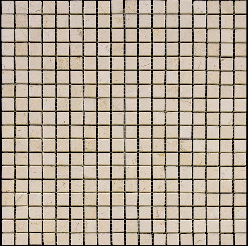 Мозаика Natural Mosaic Adriatica (1,5X1,5) M021-15P, цвет бежевый, поверхность полированная, квадрат, 305x305