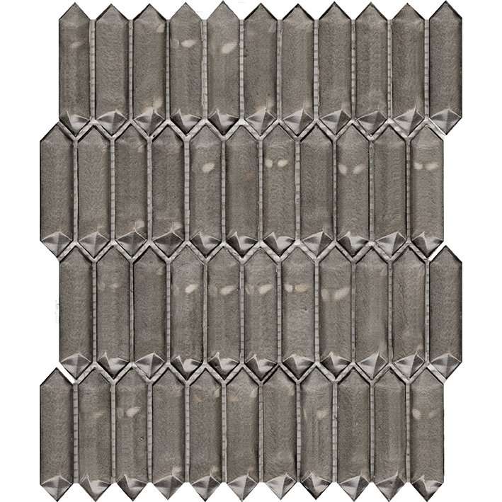 Мозаика L'Antic Colonial Crystal Grey L244009601, цвет серый, поверхность глянцевая, прямоугольник, 295x345