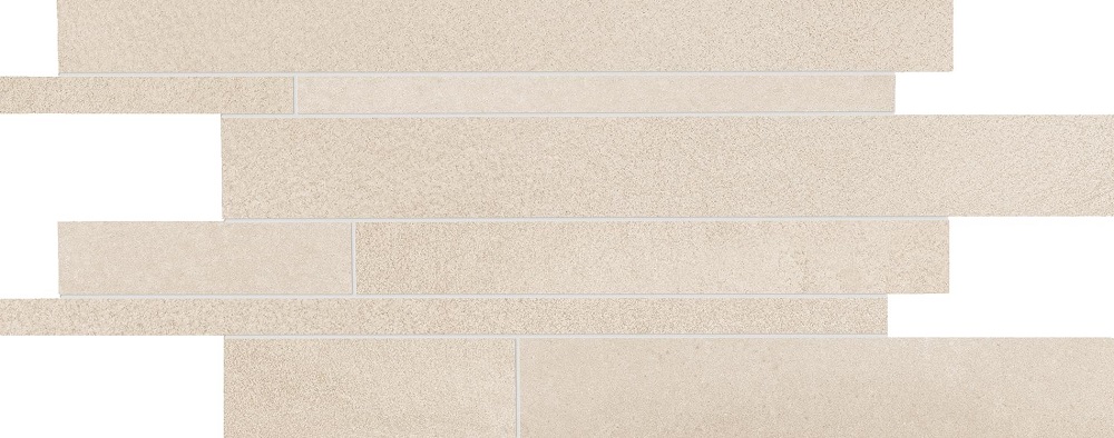 Мозаика Ergon Tr3Nd Listelli Sfalsati Concrete Ivory EAUQ, цвет слоновая кость, поверхность матовая, прямоугольник, 300x600