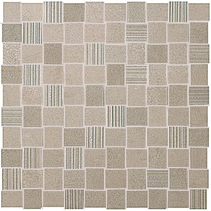 Мозаика Fap Desert Check Deep Mosaico FKII, цвет коричневый, поверхность матовая, квадрат, 305x305