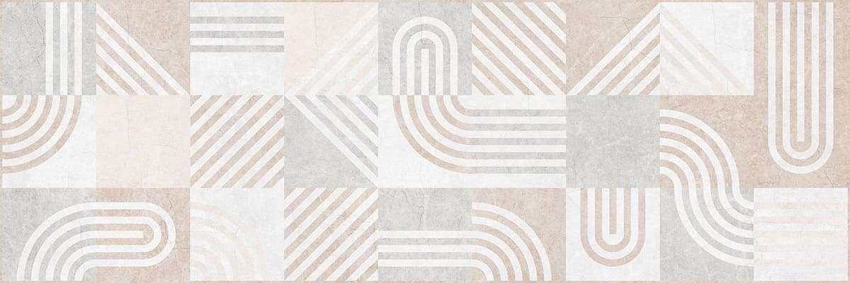 Декоративные элементы Керамин Сохо 4Д, цвет бежевый, поверхность матовая, прямоугольник, 250x750