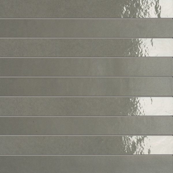 Декоративные элементы Marca Corona Tone Grey Linemix 0364, цвет серый, поверхность глянцевая, прямоугольник, 285x300