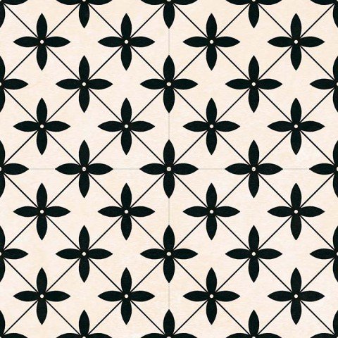 Керамогранит Halcon Hidraulicos Durham Grey, цвет чёрно-белый, поверхность матовая глазурованная, квадрат, 450x450
