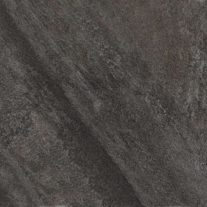 Керамогранит Alfalux Stonequartz Nero Ret 8201000, цвет чёрный, поверхность матовая, квадрат, 600x600