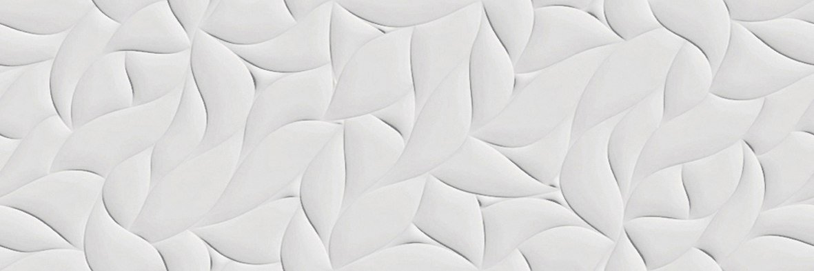 Керамическая плитка Porcelanosa Oxo Deco Blanco 100292143, цвет белый, поверхность матовая 3d (объёмная), прямоугольник, 333x1000