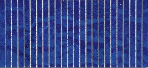 Мозаика Ker-av Brera Linea Cobalto su rete KER-L508, цвет синий, поверхность глянцевая, прямоугольник, 138x300