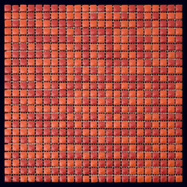 Мозаика Natural Mosaic Flex Mix TC-11 (Стекло), цвет оранжевый, поверхность глянцевая, квадрат, 315x315