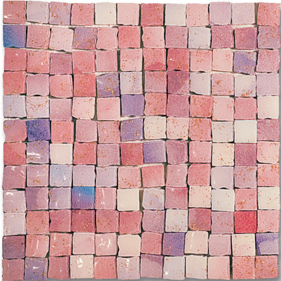 Мозаика Ker-av Luci di Venezia Violetto (2,5X2,5) KER-L118, цвет розовый, поверхность глянцевая, квадрат, 300x300