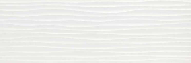 Керамическая плитка Marazzi Italy Essenziale Struttura Wave 3D Lux MMFM, цвет белый, поверхность глянцевая 3d (объёмная), прямоугольник, 400x1200