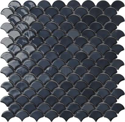 Мозаика Vidrepur Soul № 6005, цвет чёрный, поверхность глянцевая, прямоугольник, 307x317