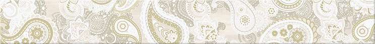 Бордюры Azori Pandora Crema Orient, цвет бежевый, поверхность матовая, прямоугольник, 75x630