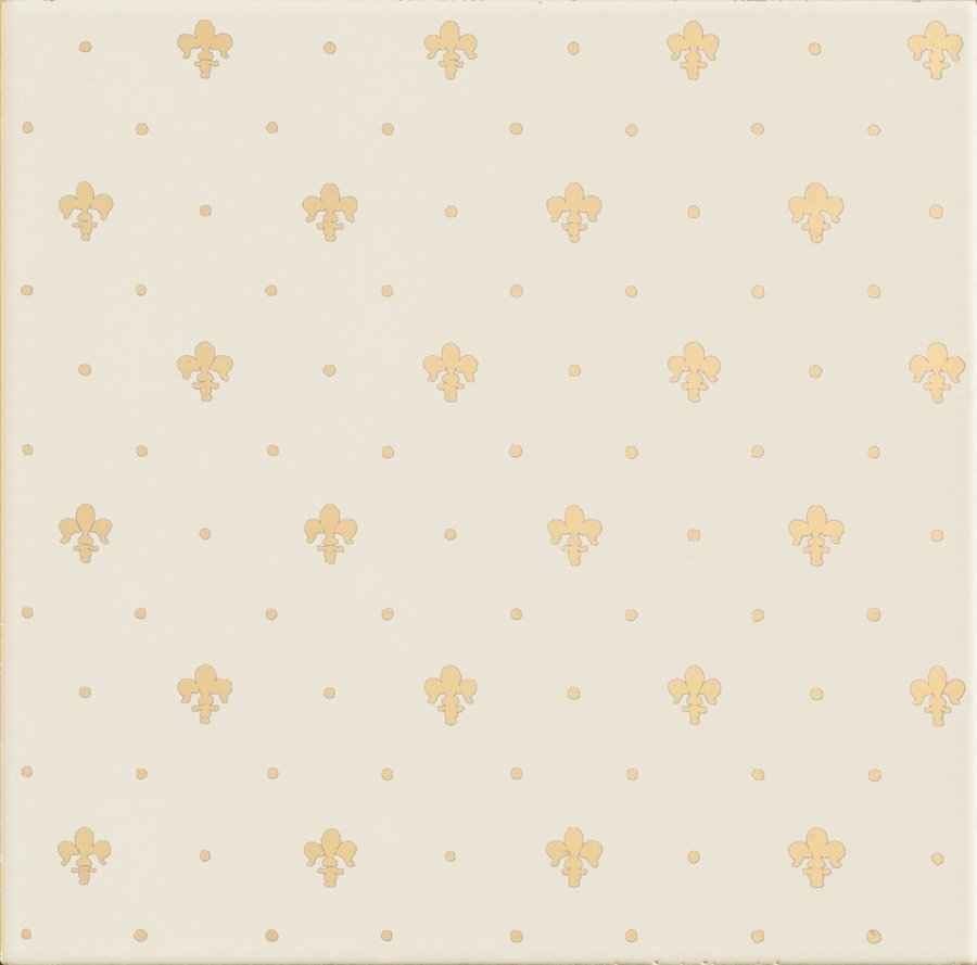 Керамическая плитка Petracers Giglio Oro su Panna, цвет бежевый, поверхность глянцевая, квадрат, 200x200