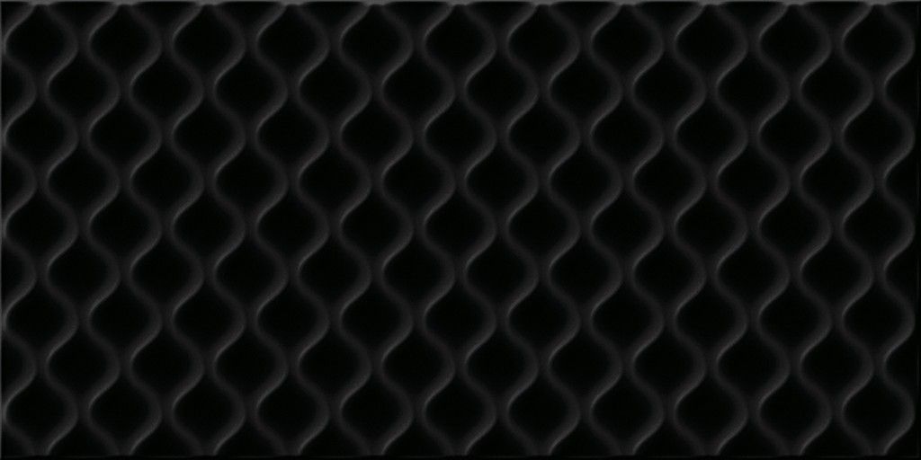 Декоративные элементы Cersanit Deco DEL232, цвет чёрный, поверхность глянцевая, прямоугольник, 298x598