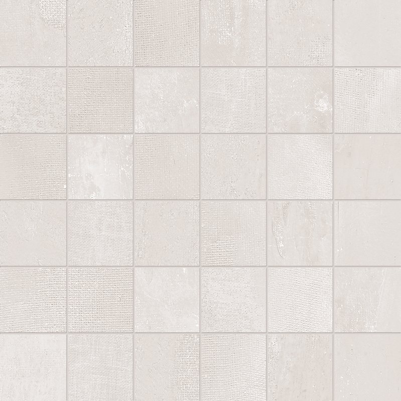 Мозаика Provenza Gesso Mosaico 5X5 Natural White E3E4, цвет белый, поверхность матовая, квадрат, 300x300