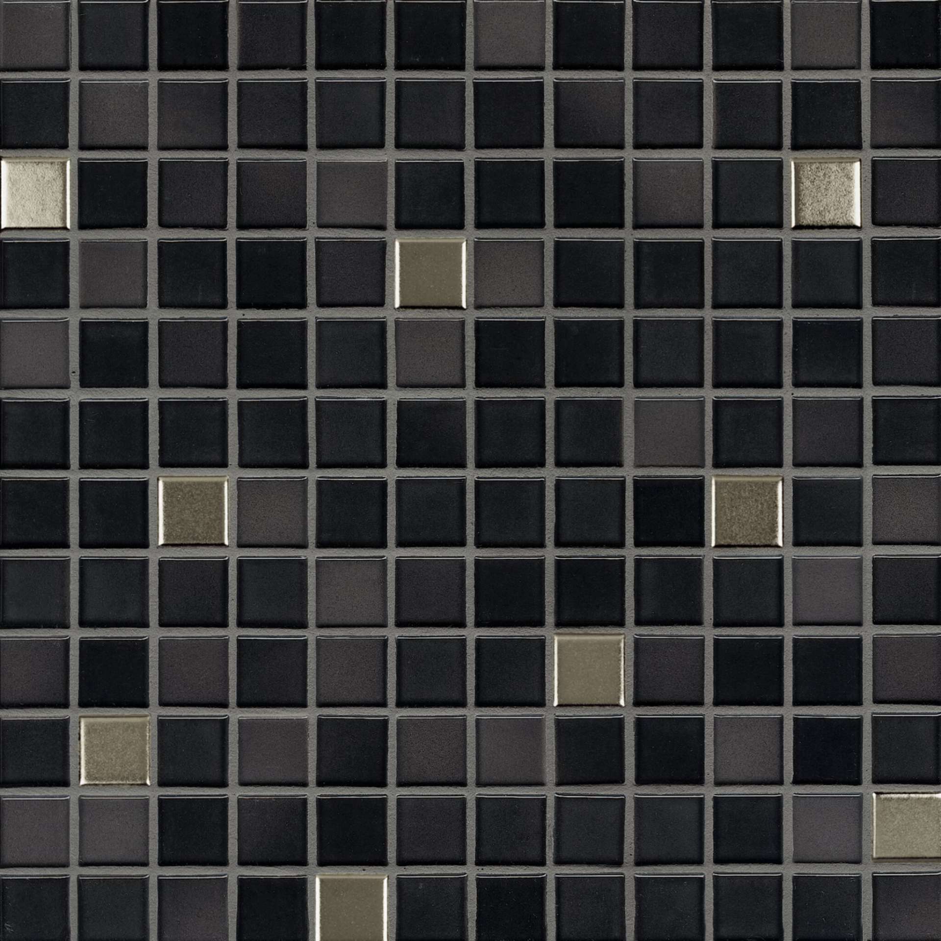 Мозаика Jasba Fresh Midnight Black-Mix 41505, цвет чёрный, поверхность глянцевая, квадрат, 316x316