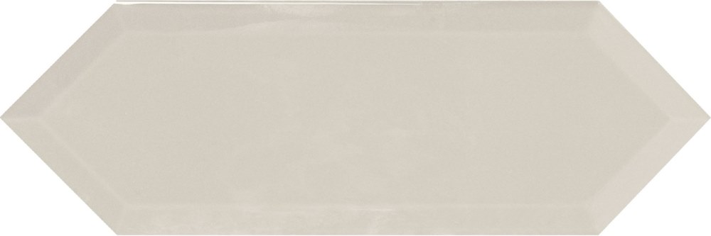 Керамическая плитка Monopole Cupidon Light Grey Brillo Bisel, цвет серый, поверхность глянцевая, кабанчик шестиугольник, 100x300