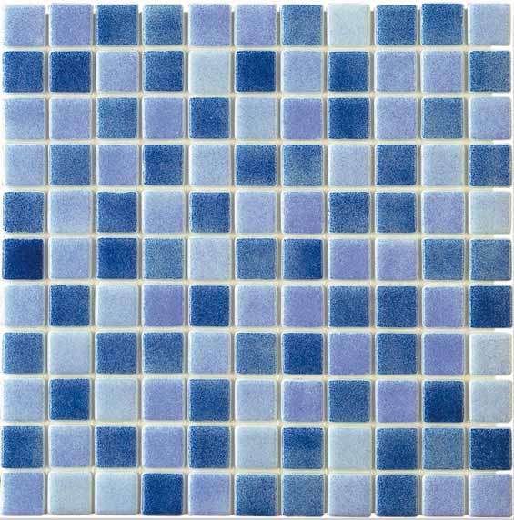 Мозаика Mosavit Combis-1-A (BR-2001-A+BR-2002-A), цвет синий, поверхность матовая, квадрат, 316x316