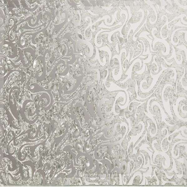 Декоративные элементы ДСТ Квадратная зеркальная серебряная плитка Алладин-3 КЗСАл-3, цвет серый, поверхность глянцевая, квадрат, 250x250