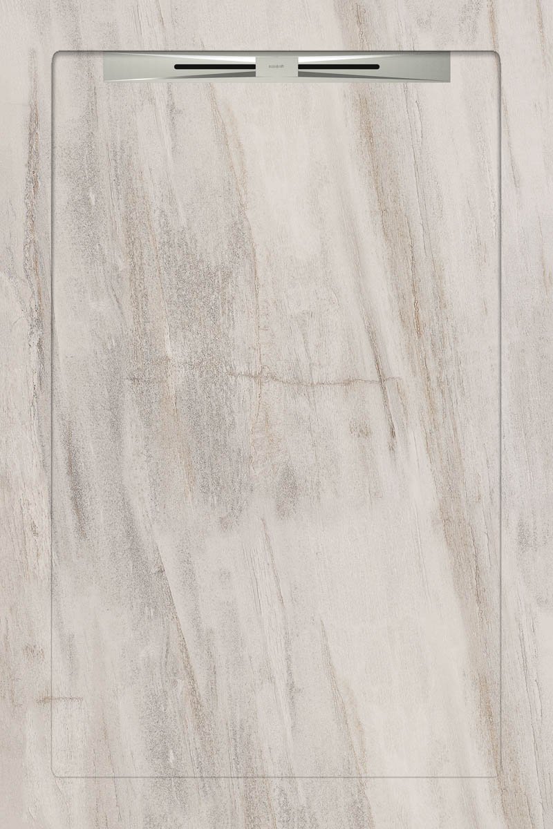 Спецэлементы Aquanit Hill White Slope Line, цвет серый, поверхность матовая, прямоугольник, 800x1200