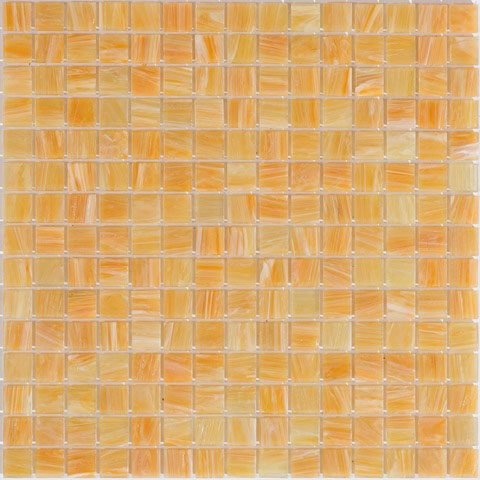 Мозаика Alma Mosaic Stella STM32, цвет оранжевый, поверхность глянцевая, квадрат, 327x327