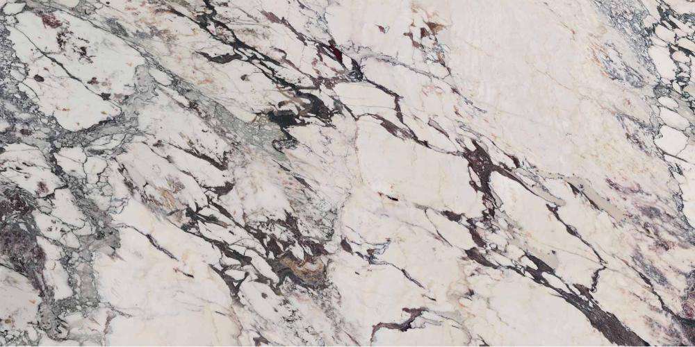 Широкоформатный керамогранит Marazzi Italy Grande Marble Look Capraia Stuoiato Lux M1KM, цвет чёрно-белый, поверхность полированная, прямоугольник, 1620x3240