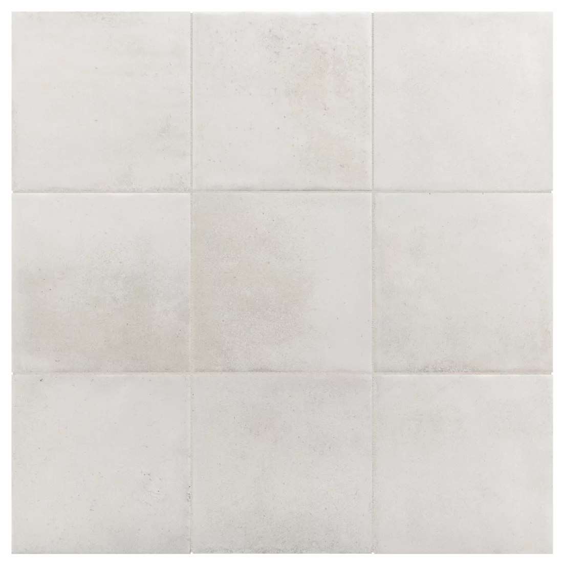 Керамогранит Equipe Raku White 30818, цвет белый, поверхность матовая, квадрат, 100x100