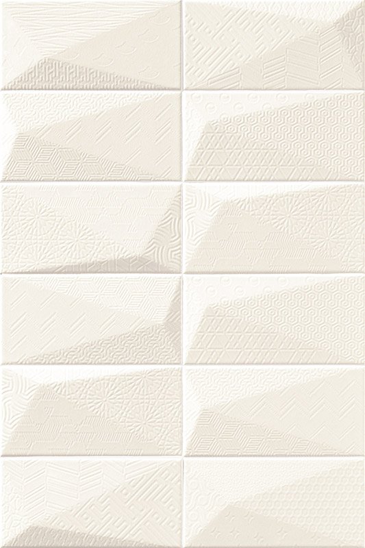 Керамическая плитка Mainzu Diamond Fancy Artic, цвет белый, поверхность глянцевая, кабанчик, 100x200