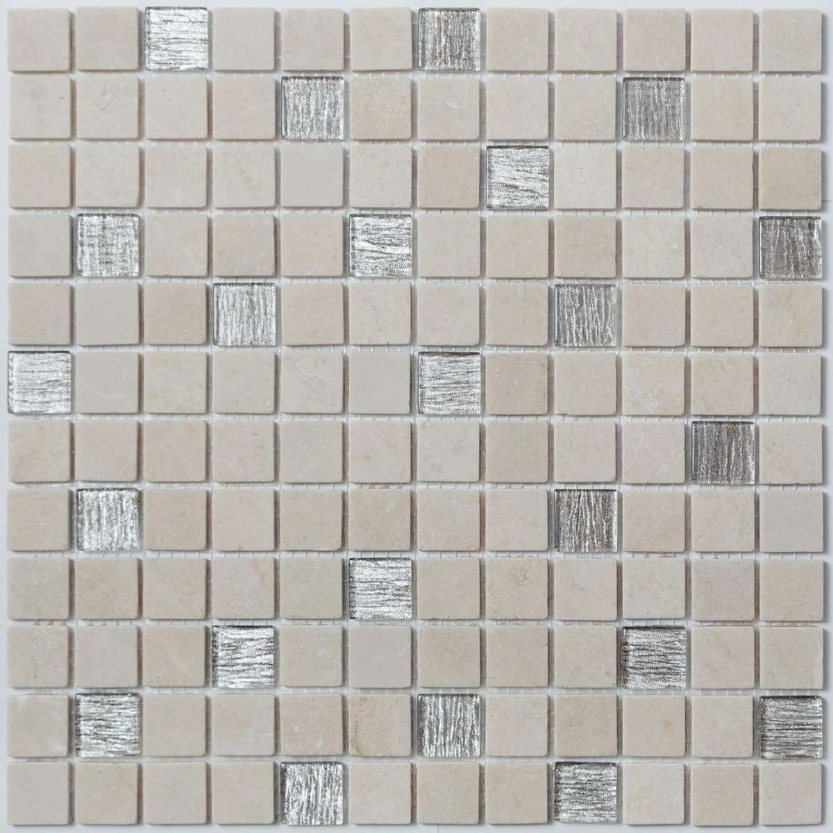 Мозаика NS Mosaic K-755, цвет бежевый, поверхность матовая, квадрат, 298x298