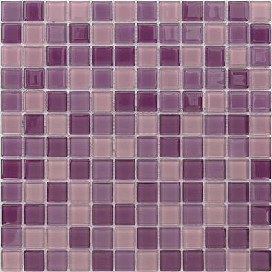 Мозаика Caramelle Mosaic Acquarelle Viola (Стекло), цвет фиолетовый, поверхность глянцевая, квадрат, 298x298