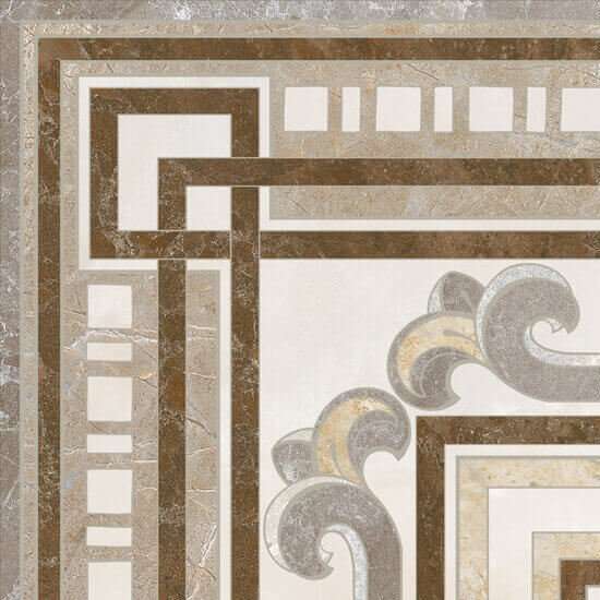 Вставки Vives Trajan-R, цвет бежевый, поверхность глянцевая, квадрат, 218x218