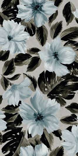 Керамогранит Ornamenta Mini Operae Flowers Blue OP60120FWBL, цвет разноцветный голубой, поверхность матовая, прямоугольник, 600x1200