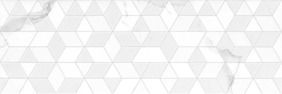 Декоративные элементы Ceramika Konskie Calacatta Geo Decor Rett 55139, цвет белый серый, поверхность матовая, прямоугольник, 250x750
