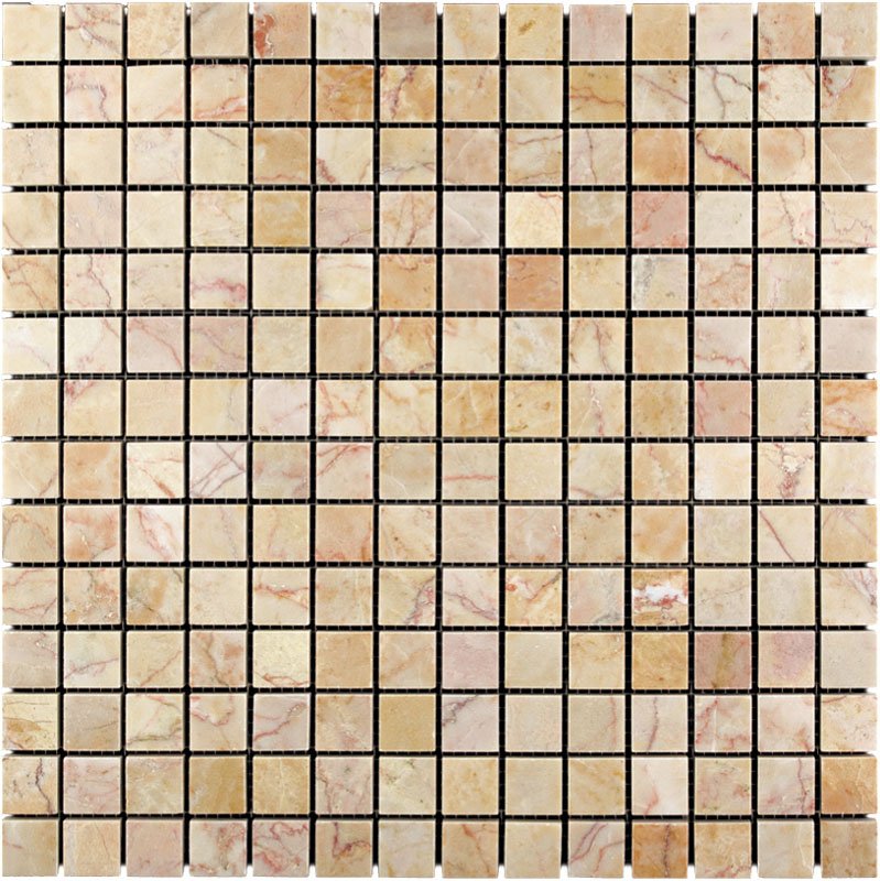 Мозаика Natural Mosaic Adriatica (2X2) 7M063-20P, цвет жёлтый, поверхность полированная, квадрат, 305x305