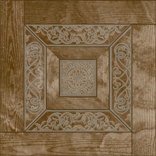 Керамическая плитка Estile Narbonne Wengue, цвет коричневый, поверхность матовая, квадрат, 450x450