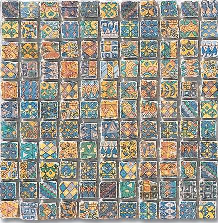 Мозаика Ker-av Ceramiche Giubileo Mosaico Filigrane Gres KER-2050, цвет разноцветный, поверхность матовая, квадрат, 300x300