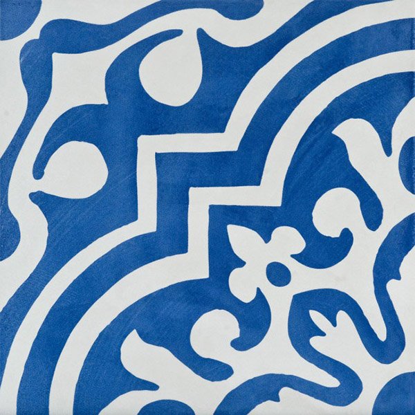 Керамогранит Cedir Mediterraneo Capri Bianco/Blu Lappato, цвет синий, поверхность лаппатированная, квадрат, 500x500