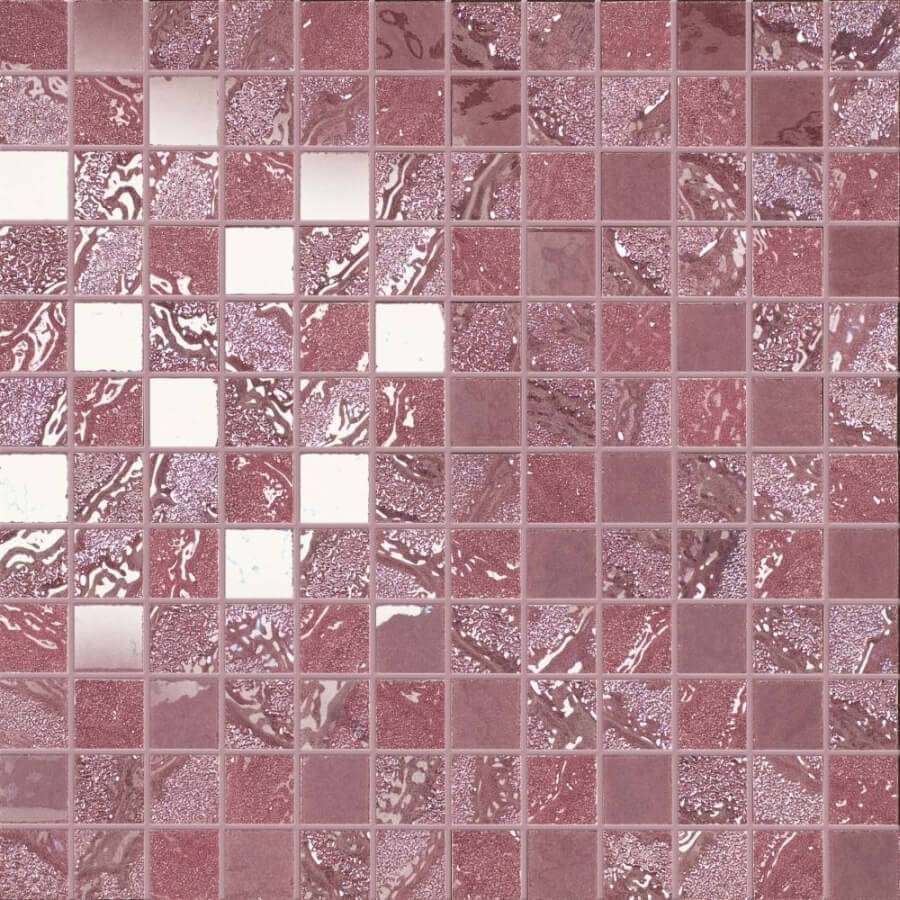 Мозаика Supergres Mosaico Bloom FSBL, цвет красный, поверхность глянцевая, квадрат, 300x300