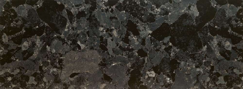 Керамическая плитка Tubadzin Scoria Black, цвет чёрный, поверхность глянцевая, прямоугольник, 328x898