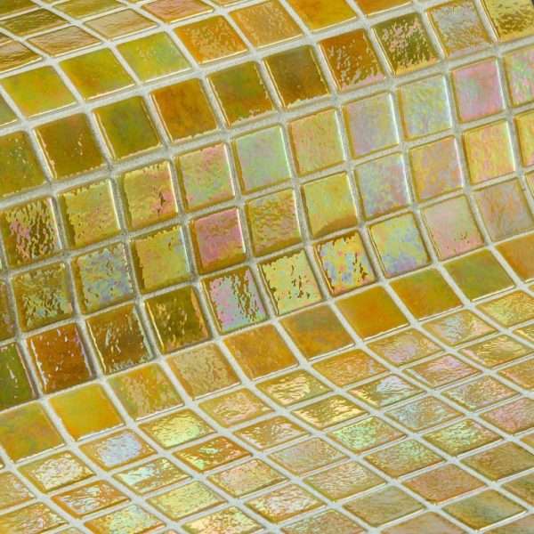 Мозаика Ezarri Iris Ambar 3,6x3,6, цвет жёлтый, поверхность глянцевая, квадрат, 334x334